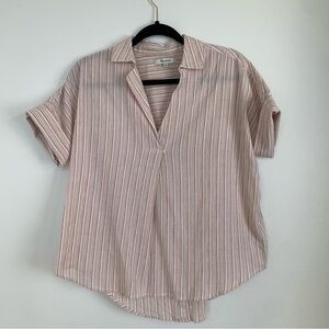 MADEWELL Button Back Gauzy Blouse XS